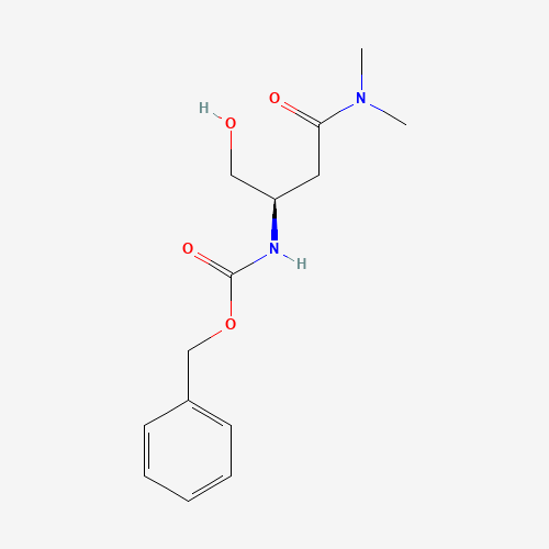 N-[(1R)-3-(Dimethylamino)-1-(hydroxymethyl)-3-oxopropyl]carbamic Acid Phenylmethyl Ester (CAS: 870812-29-6) - Related Chemical Product