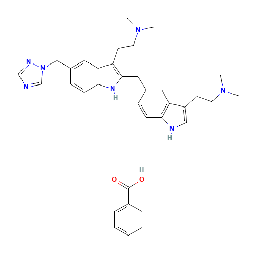 2-[[3-[2-(dimethylamino)ethyl]-1H-indol-5-yl]methyl] Rizatriptan Benzoate (CAS: 1016900-25-6) - Related Chemical Product