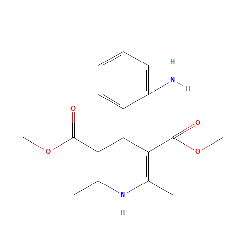 Dimethyl 1,4-Dihydro-2,6-dimethyl-4-(2'-aminophenyl)-pyridine-3,5-dicarboxylate (CAS: 21889-33-8) - Related Chemical Product