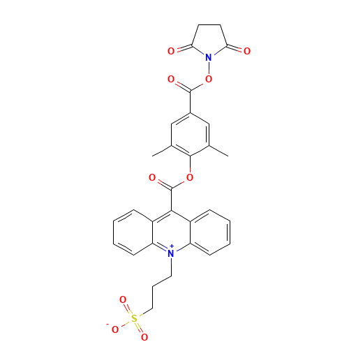 2',6'-Dimethylcarbonylphenyl-10-sulfopropylacridinium-9-carboxylate 4'-NHS Ester (CAS: 194357-64-7) - Related Chemical Product