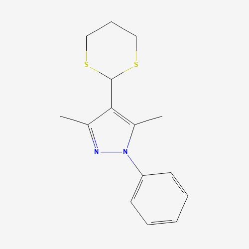 3,5-Dimethyl-4-(1,3-dithian-yl)-1-phenylpyrazole (CAS: 201008-67-5) - Related Chemical Product