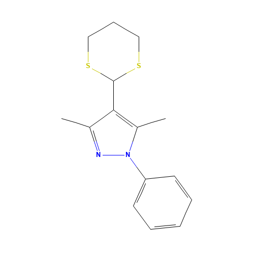 3,5-Dimethyl-4-(1,3-dithian-yl)-1-phenylpyrazole (CAS: 201008-67-5) - Related Chemical Product