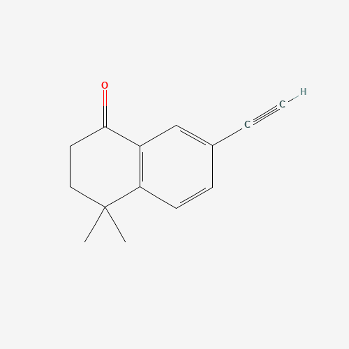 4,4-Dimethyl-7-ethynyl-1-tetralone (CAS: 166978-48-9) - Chemical Structure and Molecular Formula 
