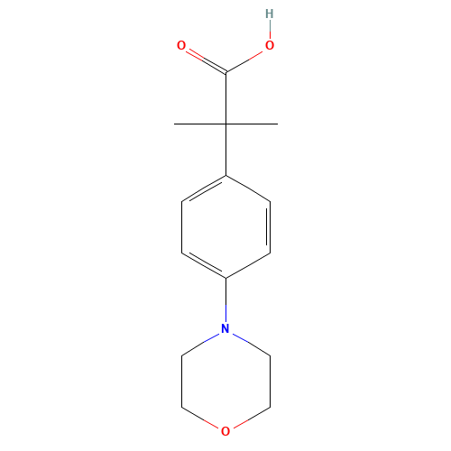 a,a-Dimethyl-4-(4-morpholinyl)benzeneacetic Acid (CAS: 1018614-94-2) - Related Chemical Product