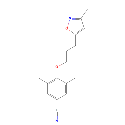 3,5-Dimethyl-4-[3-(3-methyl-5-isoxazolyl)propoxy]-benzonitrile (CAS: 130226-18-5) - Related Chemical Product