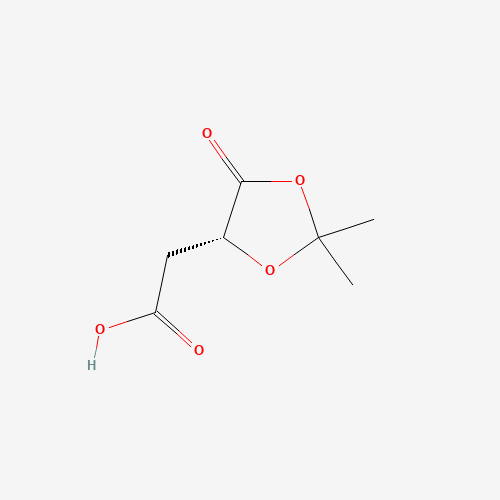 [(4R)-2,2-Dimethyl-5-oxo-1,3-dioxolan-4-yl]acetic Acid (CAS: 113278-68-5) - Related Chemical Product