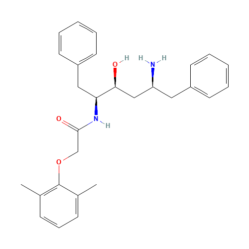 (2S,3S,5S)-2-(2,6-Dimethylphenoxyacetyl)amino-3-hydroxy-5-amino-1,6-diphenylhexane (CAS: 192725-49-8) - Related Chemical Product