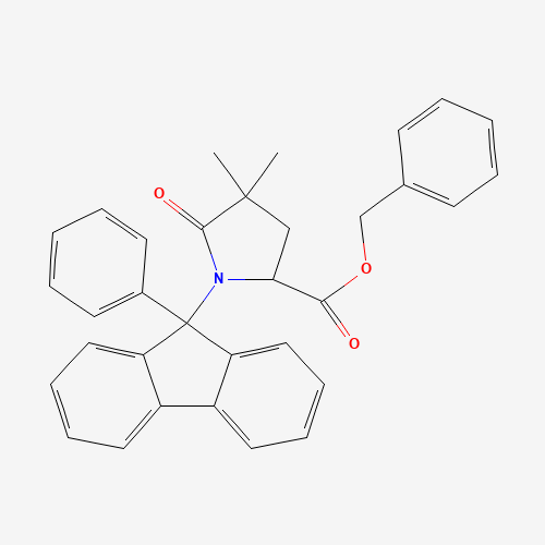 3,3-Dimethyl-4-oxo-1-(9-phenylfluorenyl)-proline Benzyl Ester (CAS: 1219402-15-9) - Related Chemical Product
