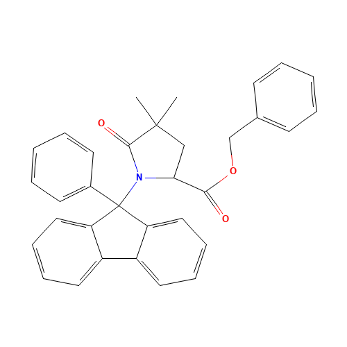 3,3-Dimethyl-4-oxo-1-(9-phenylfluorenyl)-proline Benzyl Ester (CAS: 1219402-15-9) - Related Chemical Product