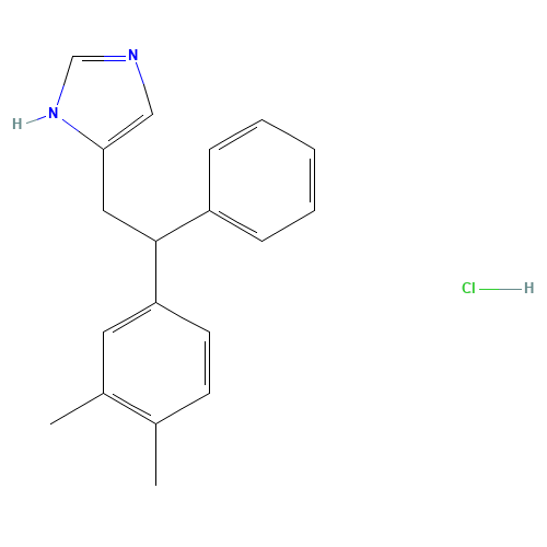 5-[2-(3,4-Dimethylphenyl)-2-phenylethyl]-1H-imidazole Hydrochloride (CAS: 132287-17-3) - Related Chemical Product
