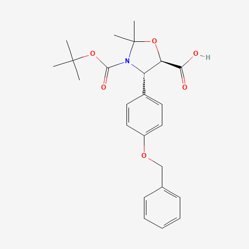 (4S,5R)-2,2-Dimethyl-4-[4-(phenylmethoxy)phenyl]-3,5-oxazolidinedicarboxylic Acid 3-(1,1-Dimethylethyl) Ester (CAS: 382596-28-3) - Related Chemical Product