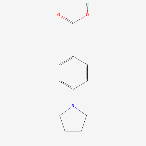 a,a-Dimethyl-4-(1-pyrrolidinyl)benzeneacetic Acid (CAS: 1018660-79-1) - Related Chemical Product