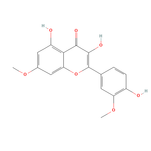 3',7-Di-O-methyl Quercetin (CAS: 552-54-5) - Chemical Structure and Molecular Formula 
