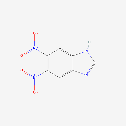 5,6-Dinitrobenzimidazole (CAS: 50365-37-2) - Chemical Structure and Molecular Formula 