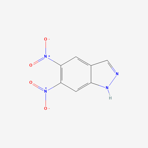 5,6-Dinitroindazole (CAS: 59601-91-1) - Chemical Structure and Molecular Formula 
