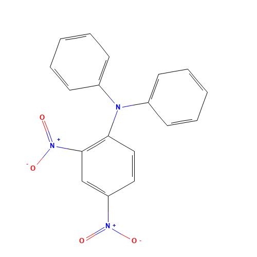 2,4-Dinitrophenyl Diphenylamine (CAS: 68522-81-6) - Chemical Structure and Molecular Formula 
