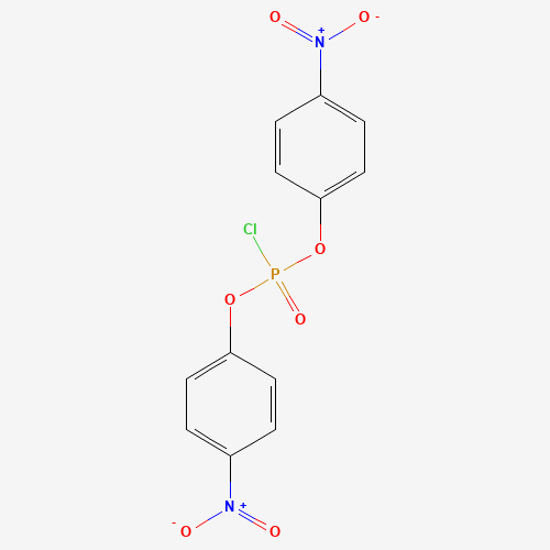 Di(4-nitrophenyl)phosphoryl Chloride (CAS: 6546-97-0) - Chemical Structure and Molecular Formula 