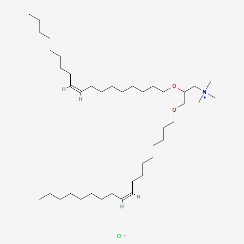 N-[1-(2,3-Dioleyloxy)propyl]-N,N,N-trimethylammonium Chloride (CAS: 104162-48-3) - Chemical Structure and Molecular Formula 