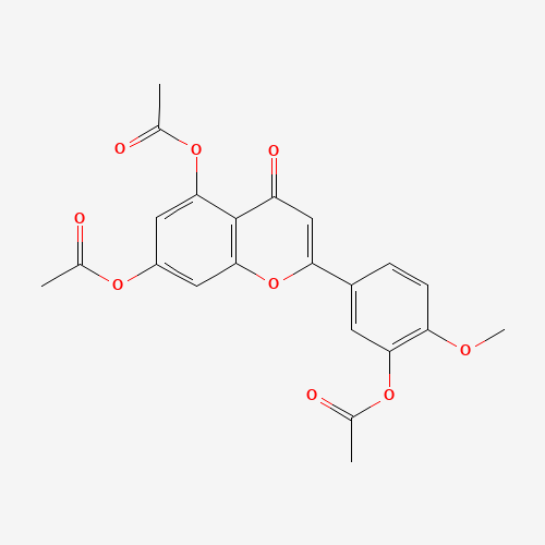 Diosmetine Triacetate (CAS: 3162-05-8) - Chemical Structure and Molecular Formula 