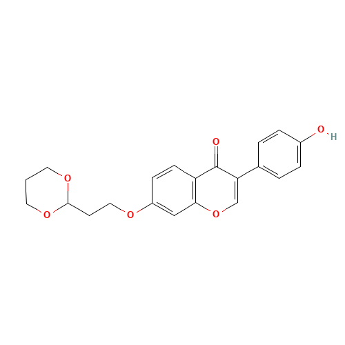 7-O-[2-(1,3-Dioxanyl)ethyl]daidzein (CAS: 250252-71-2) - Related Chemical Product
