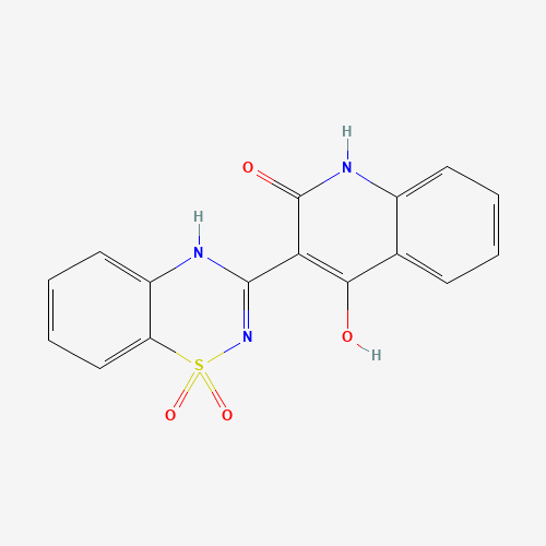 3-(1,1-Dioxido-2H-1,2,4-benzothiadiazin-3-yl)-4-hydroxy-2(1H)-quinolinone (CAS: 303776-73-0) - Related Chemical Product