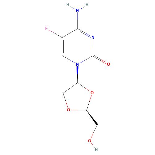 (-)-b-D-Dioxolane-5-fluoro Cytidine (CAS: 145397-26-8) - Related Chemical Product