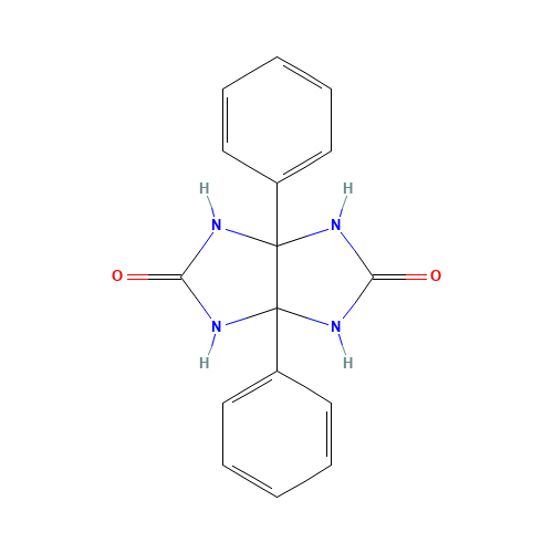 Diphenylglycoluril (CAS: 5157-15-3) - Chemical Structure and Molecular Formula 