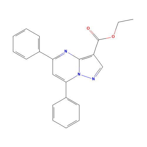 5,7-Diphenyl-pyrazolo[1,5-a]pyrimidine-3-carboxylic Acid Ethyl Ester (CAS: 895764-31-5) - Related Chemical Product