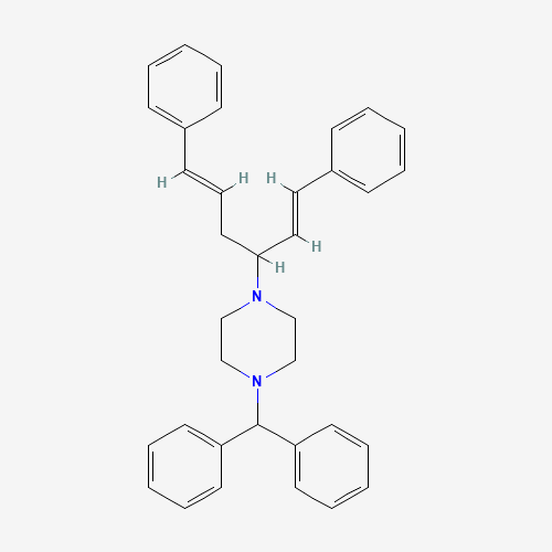 1-(Diphenylmethyl)-4-[(1RS,3E)-4-phenyl-1-[(E)-2-phenylethenyl)-3-buten-1-yl]piperazine (CAS: 1199751-98-8) - Related Chemical Product