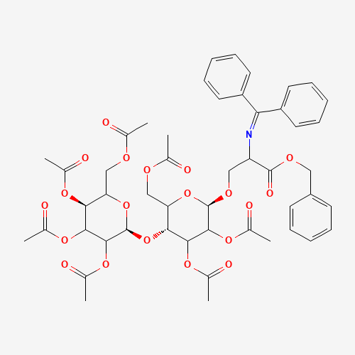 N-Diphenylmethylene-O-(2,3,6,2',3',4',6'-hepta-O-acetyl-b-D-lactosyl)-L-serine, Benzyl Ester (CAS: 337903-59-0) - Related Chemical Product