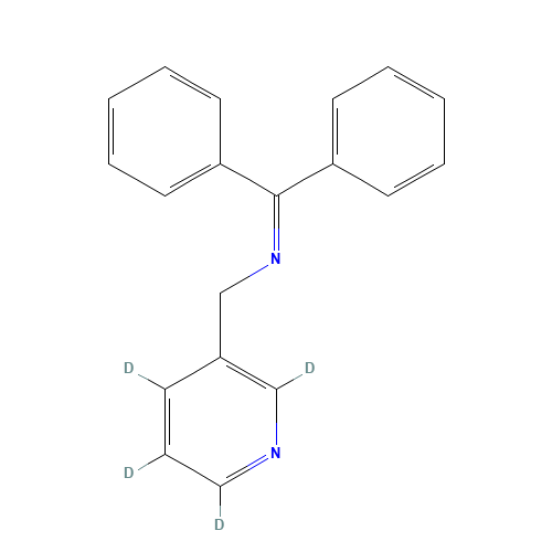 N-(Diphenylmethylidine)-3-(aminomethyl)pyridine-2,4,5,6-d4 (CAS: 1020719-40-7) - Related Chemical Product