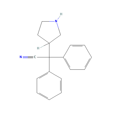 a,a-Diphenyl-3-pyrrolidineacetonitrile (CAS: 103887-39-4) - Related Chemical Product