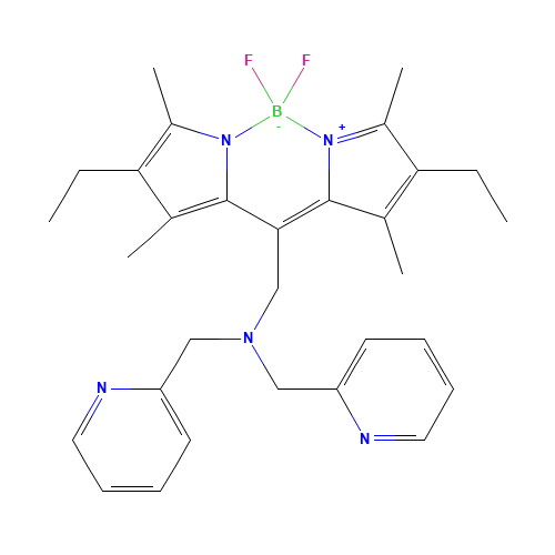 Di-(2-picolyl)aminomethyl BODIPY (CAS: 1187315-90-7) - Related Chemical Product