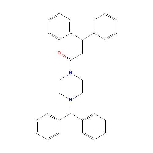 1-[4-(Diphenylmethyl)-1-piperazinyl]-3,3-diphenyl-1-propanone (CAS: 41332-24-5) - Related Chemical Product