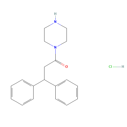 1-(3,3-Diphenylpropionyl)piperazine Hydrochloride (CAS: 856841-75-3) - Related Chemical Product