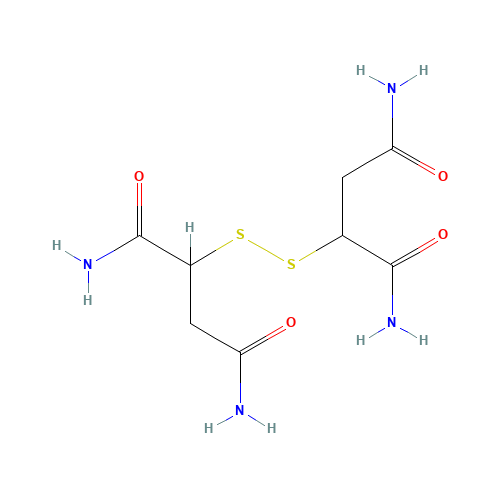 2,2'-Disulfanediyl-bis-succinamide (CAS: 62020-62-6) - Chemical Structure and Molecular Formula 