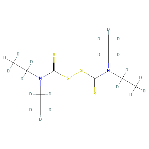 Disulfiram-d20 (CAS: 1216403-88-1) - Chemical Structure and Molecular Formula 