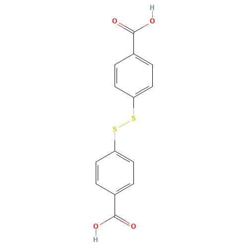 4,4'-Dithiobisbenzoic Acid, Technical Grade (CAS: 1155-51-7) - Chemical Structure and Molecular Formula 