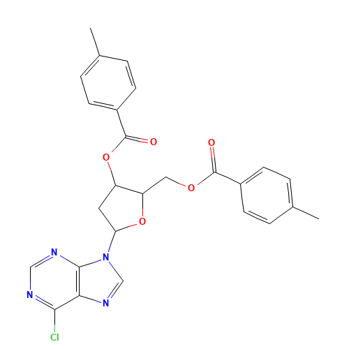 3,5-O-Ditoluoyl 6-Chloropurine-9-b-D-deoxyriboside (CAS: 91713-46-1) - Related Chemical Product