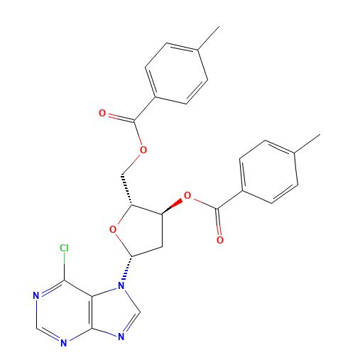 3,5-O-Ditoluoyl 6-Chloropurine-7-b-D-deoxyriboside (CAS: 91713-51-8) - Related Chemical Product