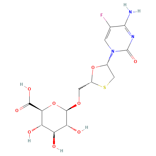 (-)-Emtricitabine O-b-D-Glucuronide (CAS: 152128-78-4) - Related Chemical Product