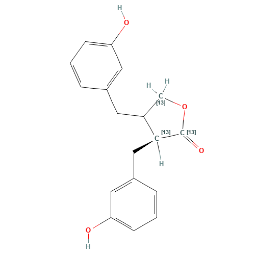 rac Enterolactone -13C3 (CAS: 918502-72-4) - Related Chemical Product