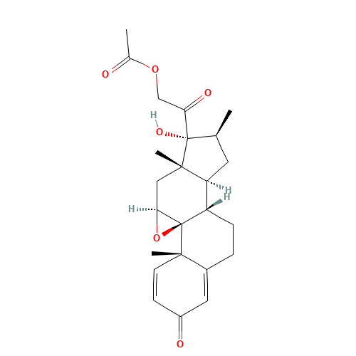9b,11b-Epoxy-17,21-dihydroxy-16b-methylpregna-1,4-diene-3,20-dione 21-Acetate (CAS: 912-38-9) - Related Chemical Product