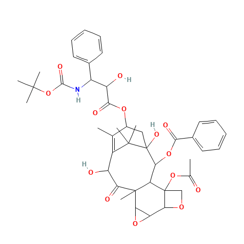 6,7-Epoxy Docetaxel (CAS: 181208-36-6) - Chemical Structure and Molecular Formula 