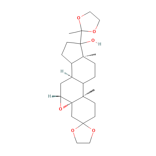 (5b,6b)-Epoxy-17a-hydroxy-pregnane-3,20-dione-3,20-bis(ethyleneketal) (CAS: 117898-52-9) - Related Chemical Product