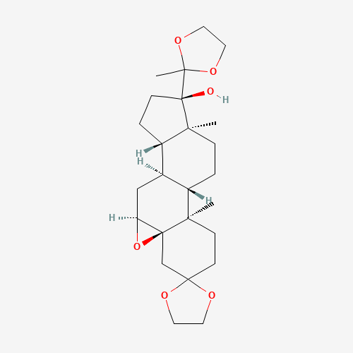 (5a,6a)-Epoxy-17a-hydroxy-pregnane-3,20-dione-3,20-bis(ethyleneketal) (CAS: 3496-78-4) - Related Chemical Product