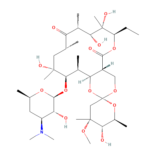 Erythromycin E (CAS: 41451-91-6) - Chemical Structure and Molecular Formula 