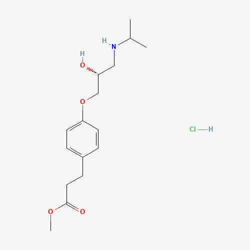 (R)-Esmolol Hydrochloride (CAS: 118629-36-0) - Chemical Structure and Molecular Formula 