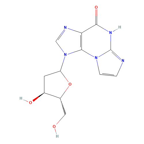 N2,3-Etheno-2'-deoxy Guanosine (CAS: 121055-53-6) - Chemical Structure and Molecular Formula 