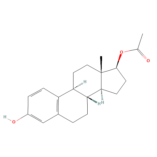 b-Estradiol 17-Acetate (CAS: 1743-60-8) - Chemical Structure and Molecular Formula 